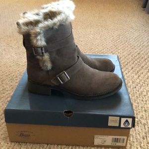 Bass Mara Fur Leather Boots